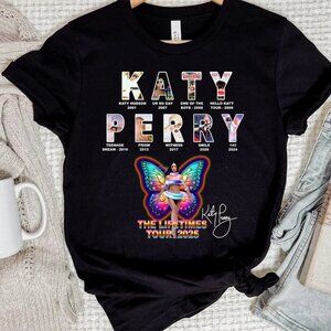 Katy Perry The Lifetimes Tour 2025 T-Shirt | Butterfly Pop Music Concert Tee